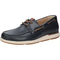 Sioux Schnürschuh "Nurilinos-702", Herren, Gr. 43 (UK 9), blau (dunkelblau), Obermaterial: 100% Kalbsnappaleder CANA. 100% Gummi rubber., Schuhe Schnürschuh