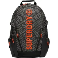 Superdry für Damen. W9110425A Rucksack Tarp AOP Schwarz (OSFA), Lässig, Polyester