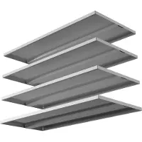 VCM Aktenschrank "4x Fachböden für Stahlschrank Serie Malivo", weiß, B:79cm T:32cm, Obermaterial: 100% Metall MT., Schränke, Aktenschrank