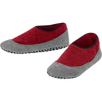 Falke Cosyshoe Kinder Hausschuhe, 27-28, Rot, Uni, Schurwolle