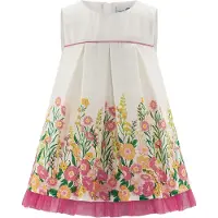 Happy girls Sommerkleid "Mädchenkleid", Mädchen, Gr. 128, EURO-Größen, bunt (ecru), Stoff, 100% Baumwolle, normal, Kleider Sommerkleid