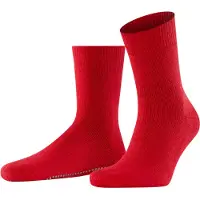 Falke Homepads Herren Haussocken, 39-42, Rot, Uni, Baumwolle