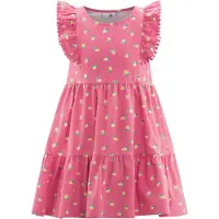 Happy girls Sommerkleid "Mädchenkleid", Mädchen, Gr. 110, EURO-Größen, pink, Stoff, 100% Baumwolle, normal, Kleider Sommerkleid