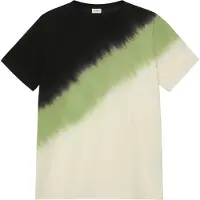 s.Oliver T-Shirt JUNIOR, Jungen, Gr. 134/140, schwarz ecru, Jersey, Obermaterial: 100% Baumwolle, bedruckt, regular fit normal, Rundhals, abgesteppte Kante, Shirts T-Shirt, Regular Fit, Batik-Look