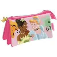 Disney Triple 21x11x3.5 Cm Princess Federmäppchen Rosa Mann Rosa One Size