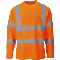 Portwest Hi-vis Langarm-T-Shirt - Größe XS - Gelb -