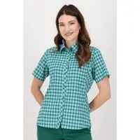 Deproc Active 1100000002199 "SUDBURY II WOMEN", Damen, Gr. 46 (L), grün (blau, check), Web, 95% Polyester. 5% Elasthan, Blusen 1100000002199, auch in Großen Größen erhältlich