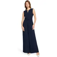 Betty & Co Jumpsuit "Jumpsuit ohne Arm", Damen, Gr. 40, EURO, blau (dunkelblau), Obermaterial: 100% Polyester PES., Overalls Jumpsuit