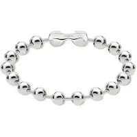 Liebeskind berlin Edelstahlarmband "Schmuck Geschenk Armkette Steel Balls", silber (edelstahlfarben), Armbänder, Damen, 19cm, Edelstahl, Edelstahlarmband
