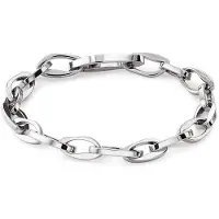 Calvin Klein Gliederarmband "HARMONIOUS CONNECTION", silber (edelstahlfarben), Armbänder, Damen, 17cm, Edelstahl, Gliederarmband
