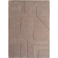 Ayyildiz Teppiche Teppich TEPPICHE "POMPEI 1614 , auch als Läufer", beige, B:120cm H:12mm L:170cm, Microfaser, Teppiche, Teppich, weiche pflegeleichte Oberfläche, Hoch-Tief-Struktur, Kurzflor