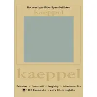 Kaeppel Spannbettlaken "Spannbettlaken Biber", grün (jade), L:200cm, Biber, Obermaterial: 100% Baumwolle, Bettlaken, Spannbettlaken, 100% Baumwolle, kuschelig weich ideal für Winter