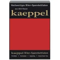 Kaeppel Spannbettlaken "Spannbettlaken Biber", rot (karmin), L:200cm, Biber, Obermaterial: 100% Baumwolle, Bettlaken, Spannbettlaken, 100% Baumwolle, kuschelig weich ideal für Winter