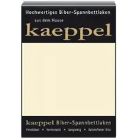 Kaeppel Spannbettlaken "Spannbettlaken Biber", beige (leinen), L:200cm, Biber, Obermaterial: 100% Baumwolle, Bettlaken, Spannbettlaken, 100% Baumwolle, kuschelig weich ideal für Winter
