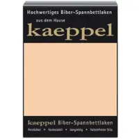 Kaeppel Spannbettlaken "Spannbettlaken Biber", beige (sand), L:200cm, Biber, Obermaterial: 100% Baumwolle, Bettlaken, Spannbettlaken, 100% Baumwolle, kuschelig weich ideal für Winter