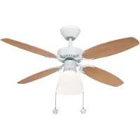 WESTINGHOUSE Deckenventilator mit Licht Capitol, weiß-buche