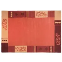Theko Teppich ¦ rot ¦ Wolle ¦ Maße (cm): B: 160 H: 1,4