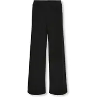 Kids Only Jerseyhose "KOGNELLA PANT JRS", Mädchen, Gr. 146, N-Gr, schwarz, Jersey, Obermaterial: 65% Polyester, 30% Viskose, 5% Elasthan, unifarben, relaxed fit knöchellang, Hosen Jerseyhose