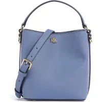 Ralph Lauren für Damen. 431969365017 Reese kleine Leder Crossbody Tasche blau (OSFA), Lässig