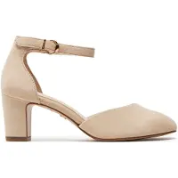 Tamaris Damen Slingpumps/ Pumps Beige Rauleder Größe: 41