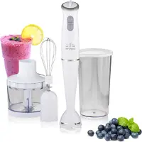 Eta Hyundai HB 983 Stabmixer mit 380 Watt, 0,6 l Behälter, Geschwindigkeiten stufenlos einstellbar, Universalzerkleinerer HYUHB983