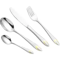 Maestro Goldbesetztes Besteckset, 24-teilig | MR-1513G-24