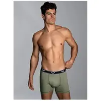 Trigema Boxer "Bequeme Pants mit Webgummibund", Gr. M, 1 Stk., salbei, 95% Baumwolle, 5% Elastan, Unterhosen Boxer