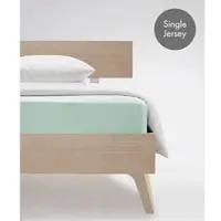 Fleuresse Spannbettlaken "Jenny C aus feinfädigem Mako-Jersey", grün (jade), L:200cm, Mako-Jersey, Obermaterial: 100% Baumwolle, Bettlaken, Spannbettlaken, für Matratzen bis 23 cm Höhe