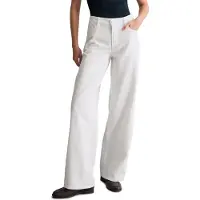 Marc O'Polo Weite Jeans DENIM, Damen, Gr. 32, Länge 30, weiß, Obermaterial: 67% Baumwolle, 33% Lyocell, lang, Jeans Weite Jeans, Mittlere Leibhöhe, weites Bein