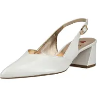 Högl Damen Slingpumps Weiß Glattleder Größe: 37,5