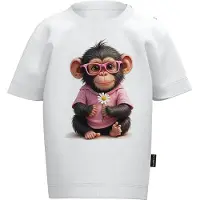 Trigema T-Shirt "T-Shirt mit süßem "Baby Affe Mädchen" Print" 1