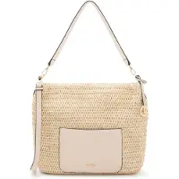L.credi Schultertasche Umhängetasche Ramina Hobo Bag White Sand beige
