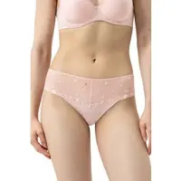 Mey Hipster "PRETTY JOAN", Damen, Gr. 44, rosa (blossom), Obermaterial: 78% Polyamid, 22% Elasthan, körpernah, Unterhosen Hipster, Rückseite nahtlos, zarte Tüll-Stickerei auf der Vorderseite