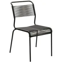 Schaffner Spaghetti-Stuhl Säntis AG anthrazit grau, Designer , 56x85x60 cm