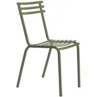 Ethimo Stapelstuhl Flower grün, Designer Design Studio, 45x85x52 cm