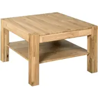 VOGL Möbelfabrik Couchtisch VOGL MÖBELFABRIK "Toronto", braun (eiche, eiche, eiche), B:70cm H:46cm T:70cm, Tische, Couchtisch, in 2 Größen, mit Ablageboden, teilmassiv, Höhe 46 cm, Made in Germany