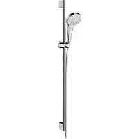 Hansgrohe Croma Select S Brauseset Multi EcoSmart mit Brausestange 90 cm, weiß/ chrom, 26571400