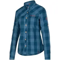 La Sportiva Andes LS Shirt Women storm blue/cherry tomato (B39R22) M