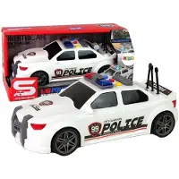 Lean Toys LeanToys Sportwagen Polizei 1:16 Weiß mit Sound