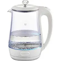 Maestro MR-052-WHITE Elektrischer Glaswasserkocher, weiß 1,7 L