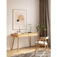 Woodman Schreibtisch "Carson", eiche, B:120cm H:77,5cm T:60cm, Tische, Schreibtisch, Breite 120 cm, Schubladen mit Push-to Open, FSC