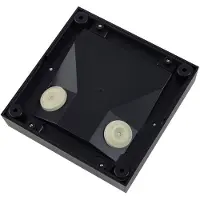 LINDBY LED-Außenwandleuchte Muro, schwarz, PC, 2er-Set