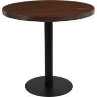 Syfax Bistrotisch Dunkelbraun 80 cm MDF