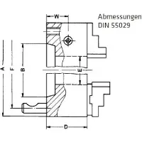 Elmag RÖHM-Vierbacken Drehfutter, 89003