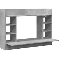 vidaXL Wand-Schreibtisch Betongrau 105x48x75 cm Holzwerkstoff