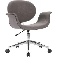 Syfax Bürostuhl dkd-home-decor Grau Stoff, Metall, drehbar, 110 kg belastbar, höhenverstellbar, 42x44 cm
