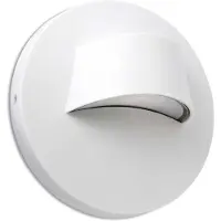 Faro 70408, Wandbeleuchtung für den Außenbereich, Weiß, Polycarbonat (PC), IP44, II, 3 W