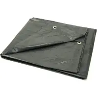 GEKO BSD Abdeckplane - Wasserdicht Abdeckplane, Gewebeplane, Schutzplane - Dick - Schwerlast - Grau - 120g/m? - 8x10m