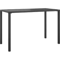 Syfax Garten-Esstisch Anthrazit 110x54x70 cm Stahl