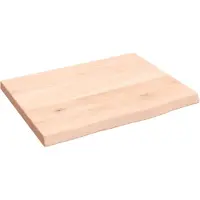 Syfax Waschtischplatte 40x30x2 cm Massivholz Unbehandelt